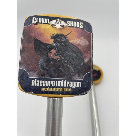 Clown Shoes & Squatters Beer Tap Handles‎ Blaecorn Unidragon Outer Darkness - Picture 2 of 7